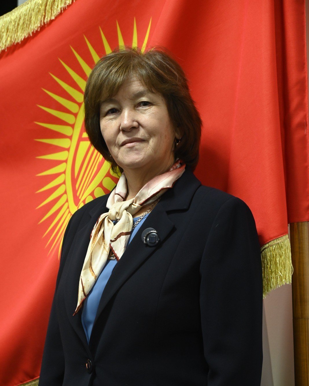 Head of the Department of Humanities and Natural Sciences Aisha Orozbaeyvna Kalmuratova